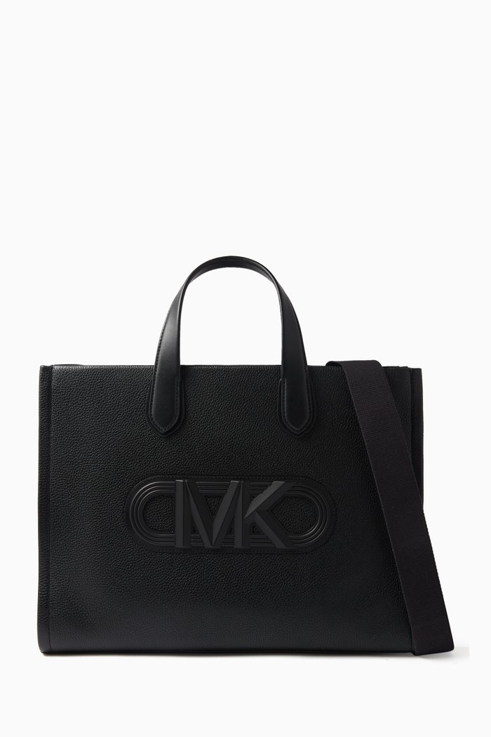 

Large Gigi Tote Bag in Leather, Black