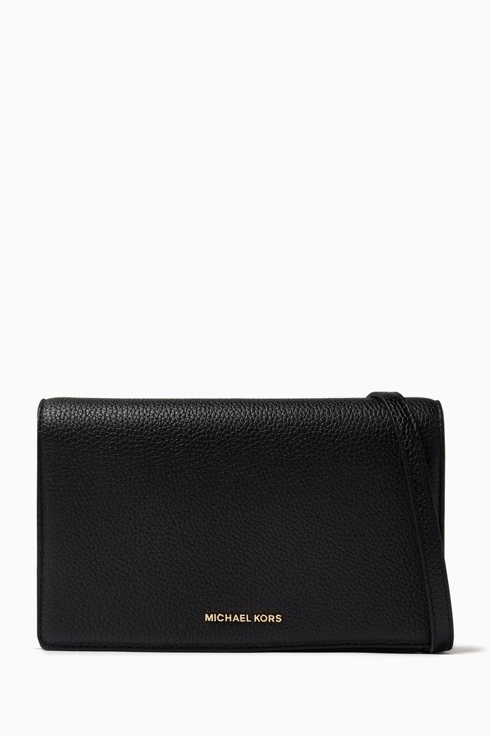 

Medium Jet Set Flap Crossbody Bag in Leather, Black