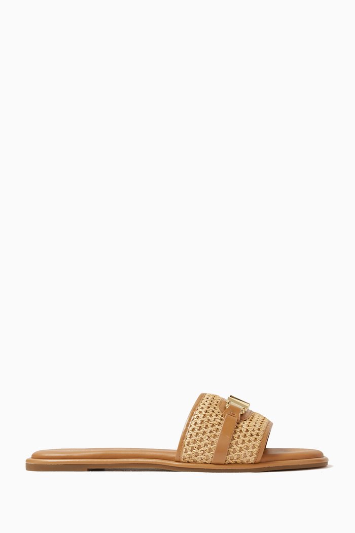 

Ember Logo Straw Slides, Brown