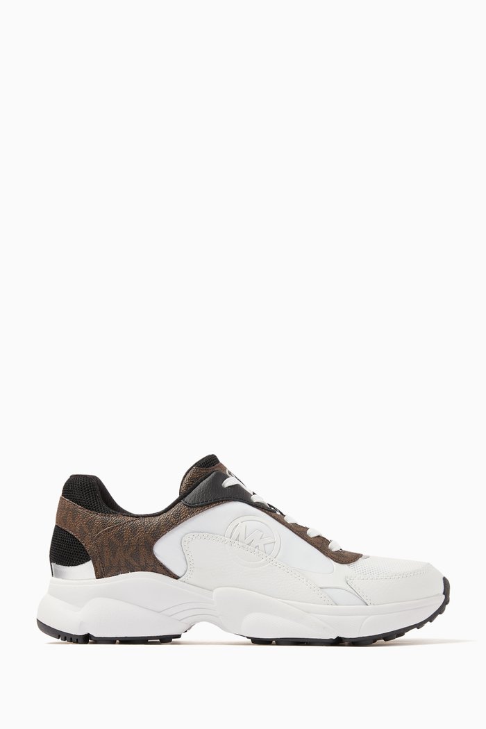 

Sami Sneakers in Logo-print Canvas, Brown