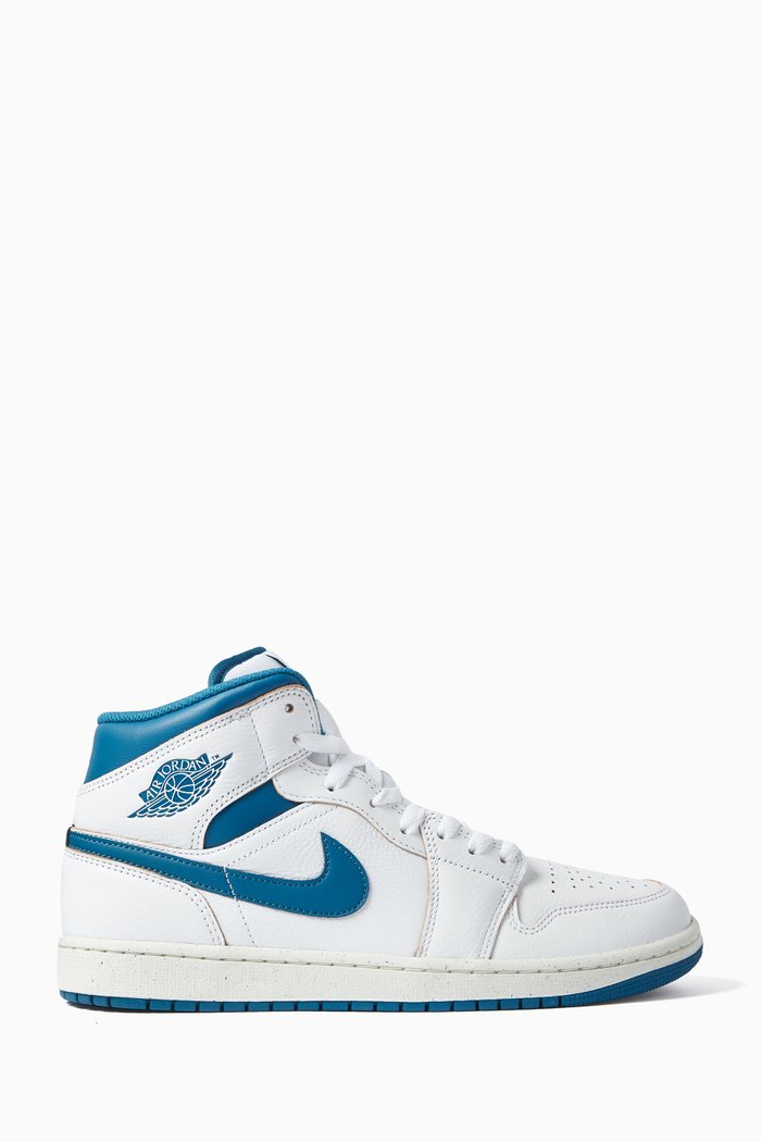 

Air Jordan 1 Mid SE Sneakers in Leather, White
