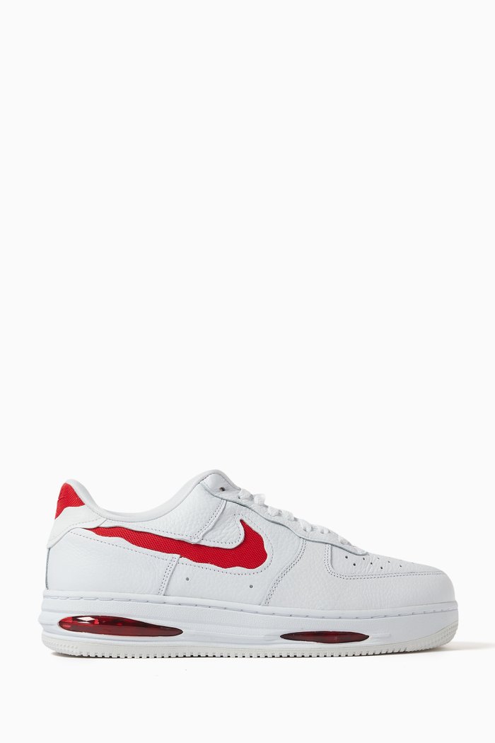 

Air Force 1 Low EVO Sneakers in Leather, Red