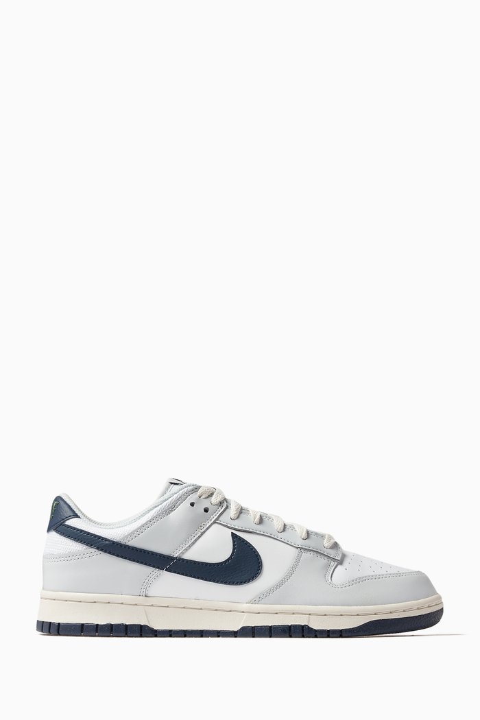 

Dunk Low Sneakers in Faux-leather, Grey
