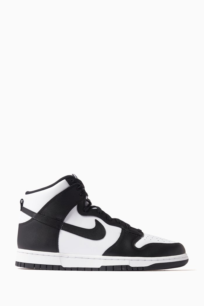 

Dunk High Retro Sneakers in Leather, White