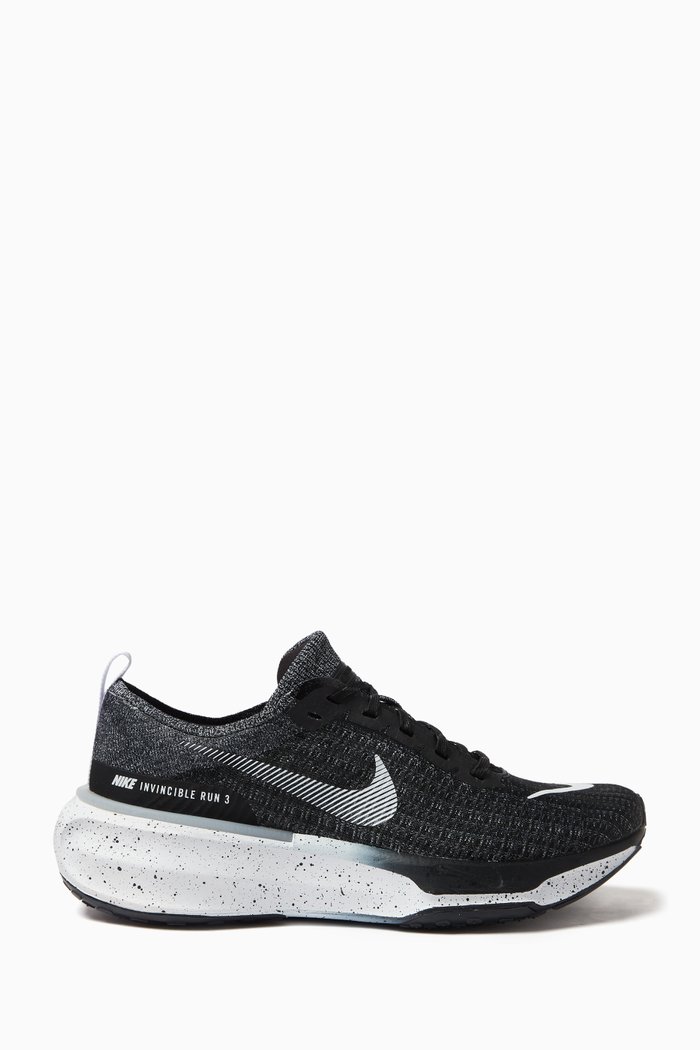 

Nike ZoomX Invincible Run Sneakers in Mesh, Black