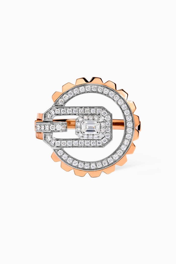 

Empire Diamond Ring in 18kt Rose & White Gold