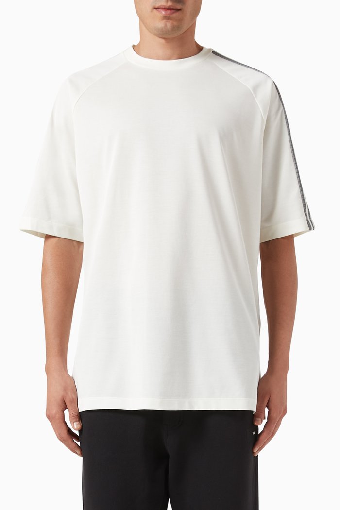 3-stripes T-shirt in Cotton-jersey, Neutral