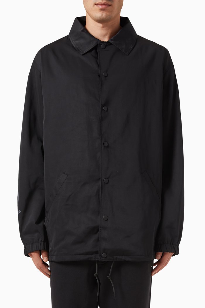 Real Madrid Travel Coach Jacket, Black