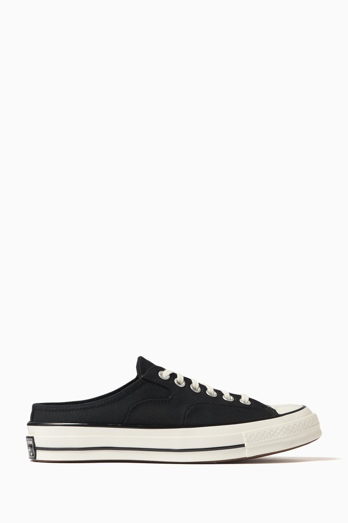 

Chuck 70 Mules in Recycled Canvas, Black