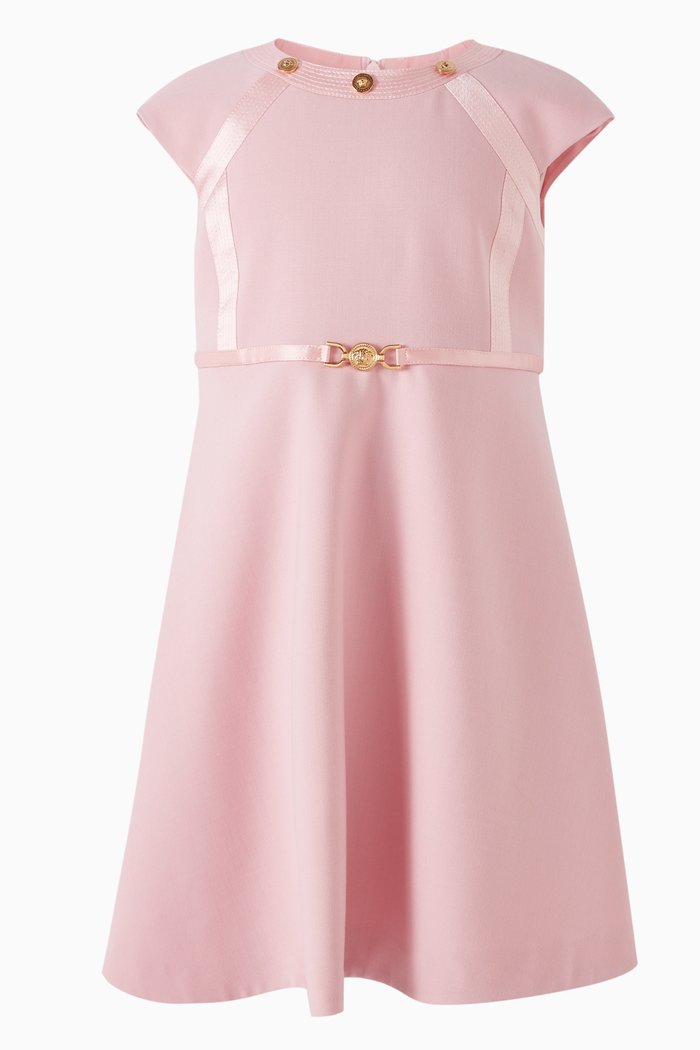 

Medusa Head Dress in Virgin Wool-blend, Pink