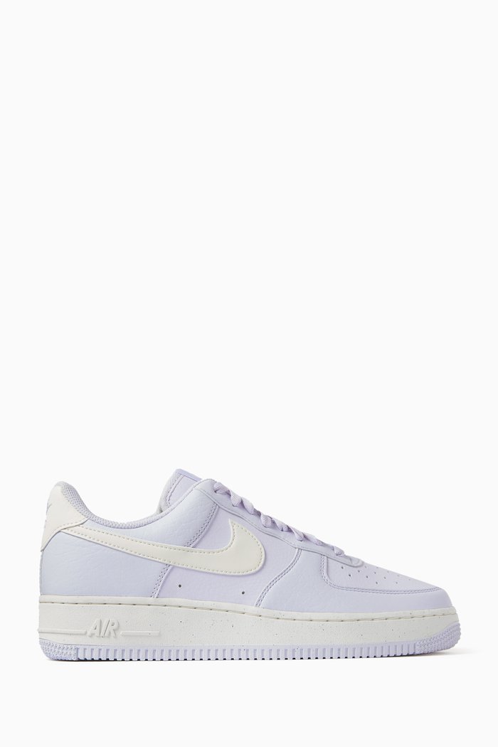 

Air Force 1 '07 Next Nature Sneakers in Leather, Purple