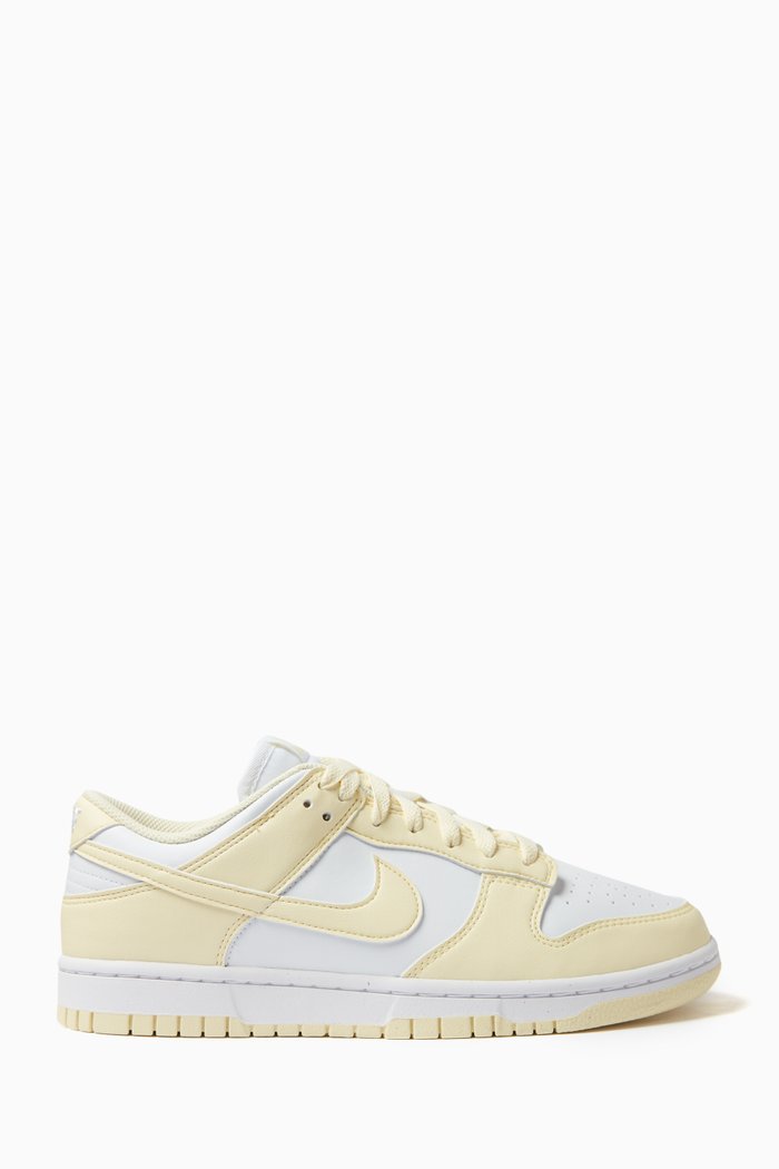 

Dunk Low Sneakers in Leather, Yellow
