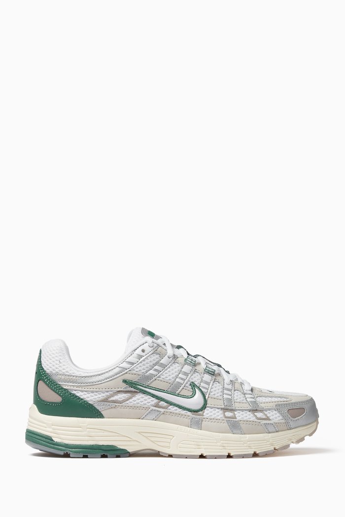 

P-6000 Premium Sneakers in Textile, Silver