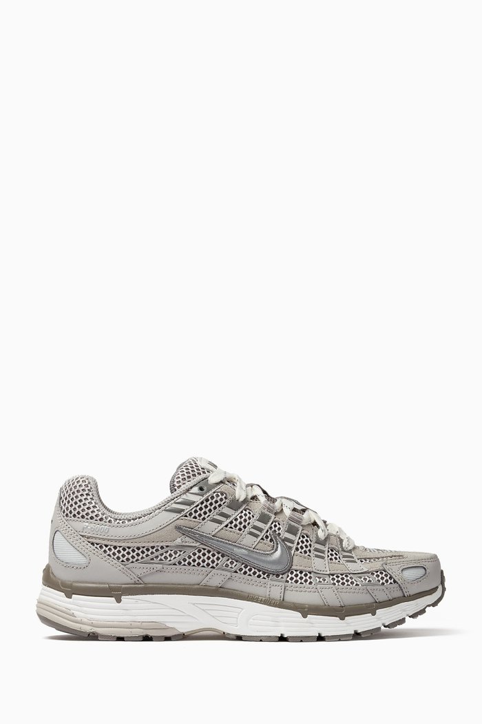 

P-6000 Premium Sneakers in Textile, Silver