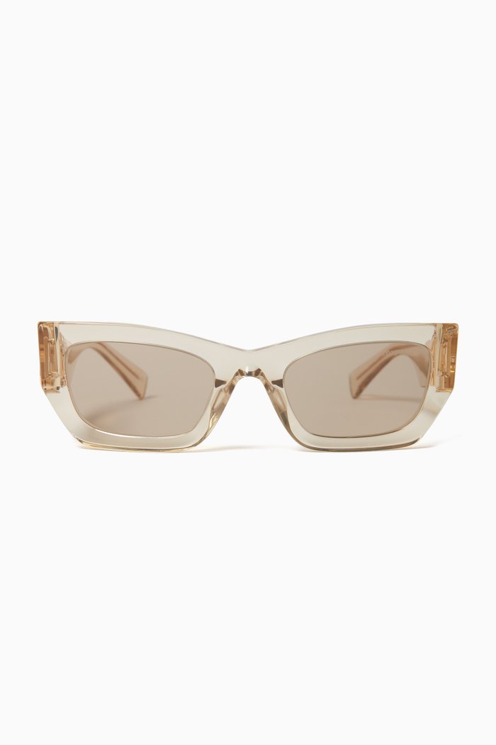 

Rectangle Sunglasses in Acetate, Brown