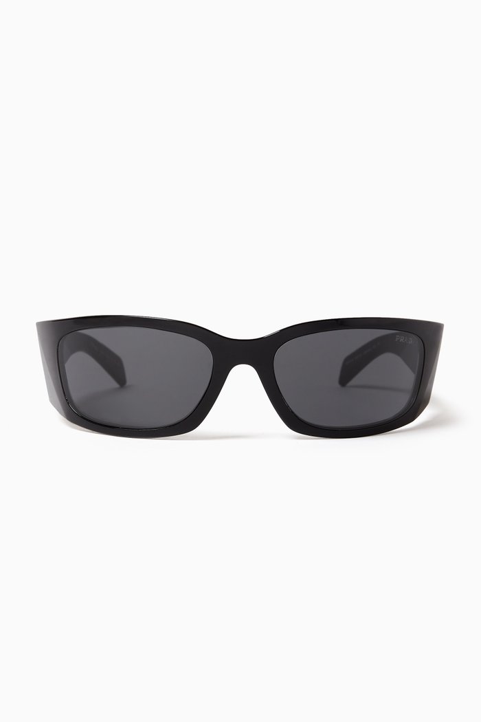 

Butterfly Frame Sunglasses in Acetate, Black
