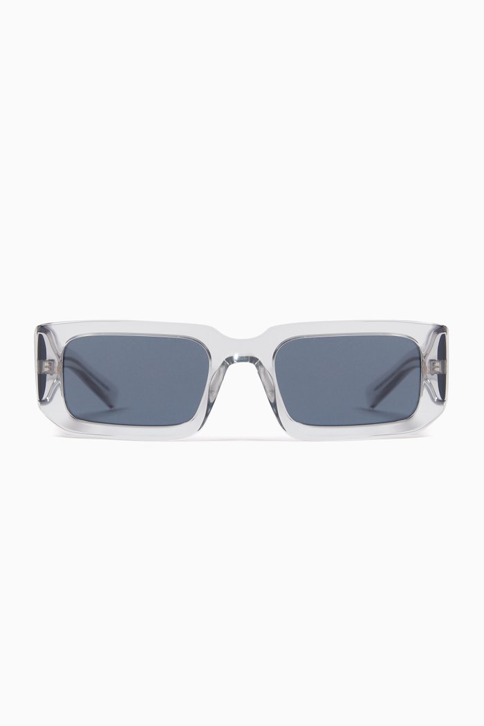 

Rectangle Sunglasses in Acetate, Grey