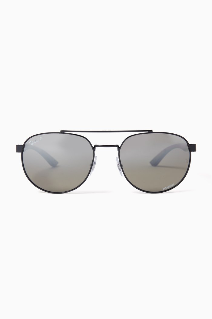 Chromance Gradient Sunglasses, Black
