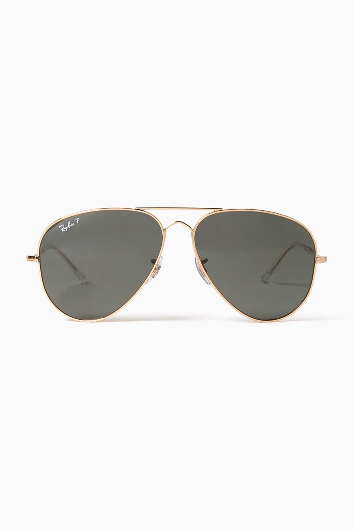 

Aviator Sunglasses in Metal, Brown