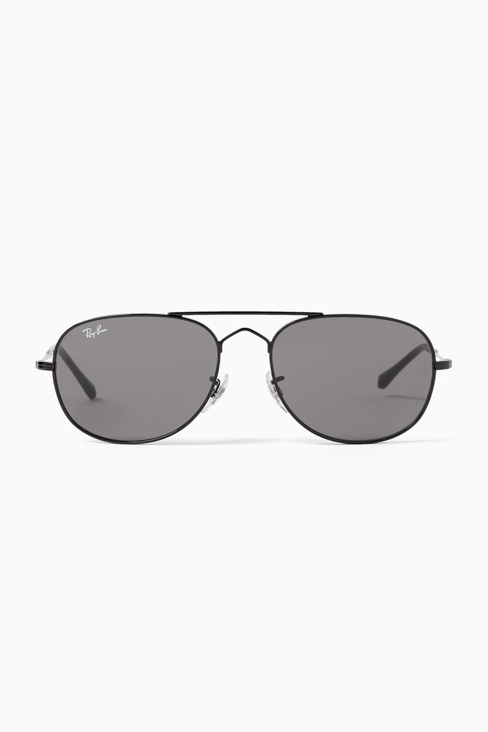 

Bain Bridge Gradient Sunglasses in Metal, Black