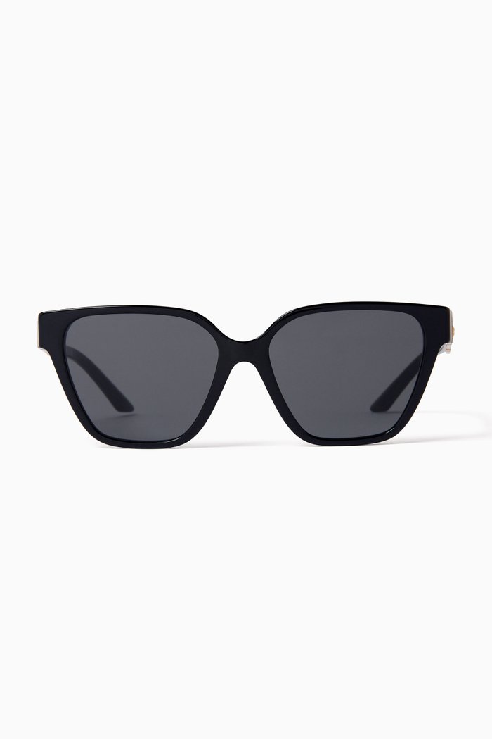 

Butterfly Sunglasses in Acetate & Metal, Black