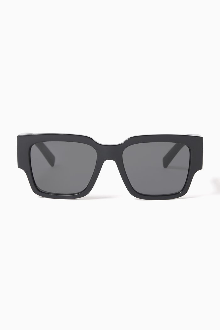 

Square Sunglasses in Injected Plastic, Black