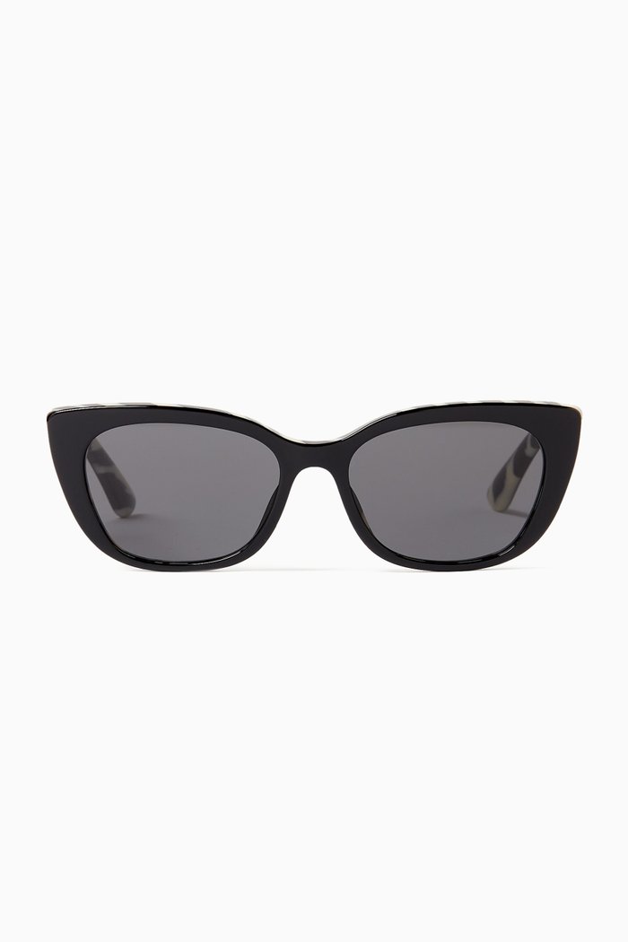 

Cat-eye Sunglasses in Acetate, Black