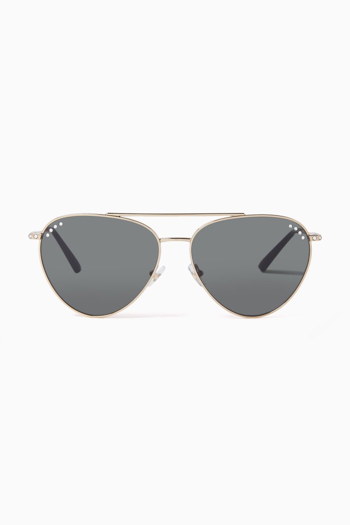 

Pilot Sunglasses in Metal, Gold