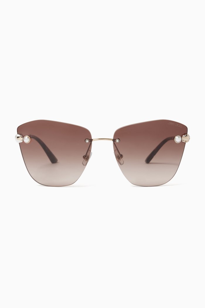 

Butterfly Sunglasses in Metal, Gold
