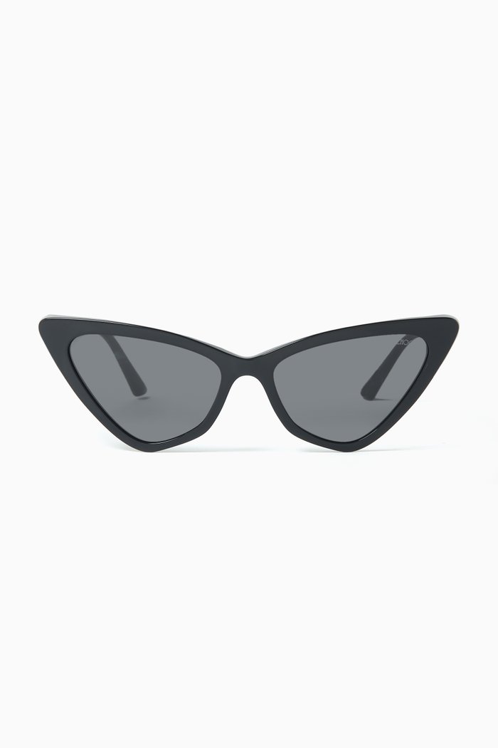 

Cat-eye Sunglasses in Recycled Acetate, Black