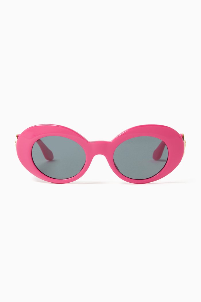 

Oval Sunglasses in Acetate, Pink