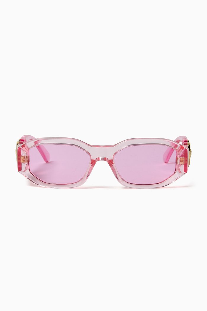 

Irregular Sunglasses in Acetate, Pink