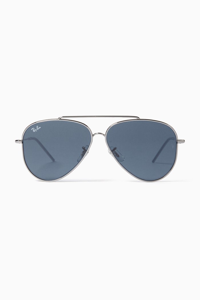 Aviator™ Sunglasses in Metal, Blue