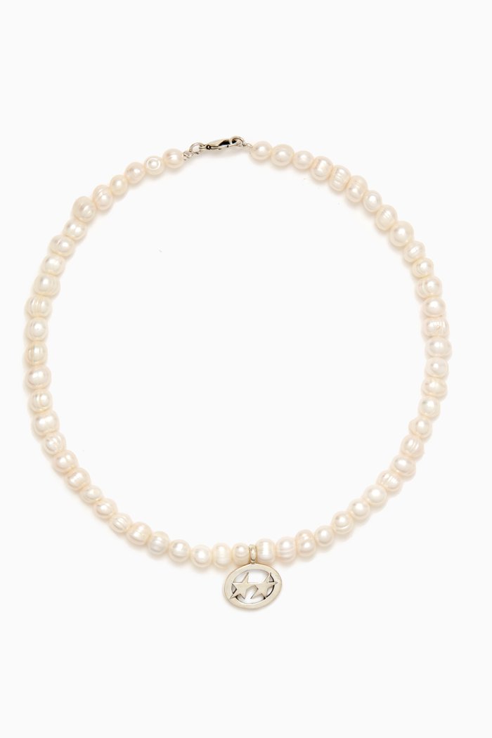 

Icon Pearl Necklace in Sterling Silver