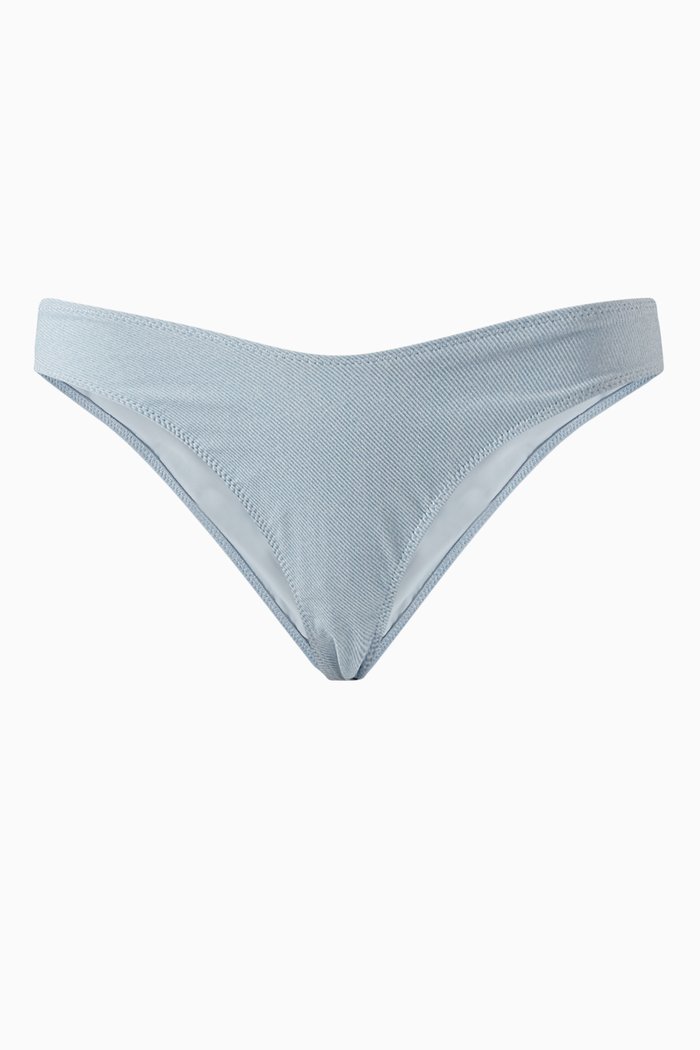

Lulu Zig-zag Stitch Bikini Briefs, Blue
