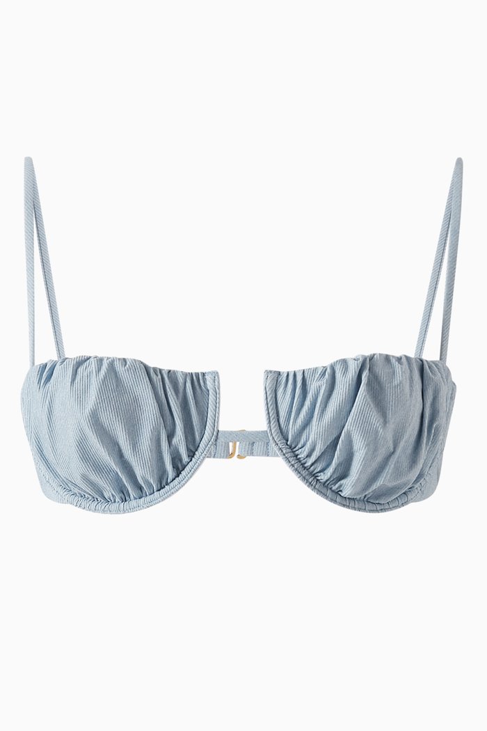 

Petal Bikini Top, Blue