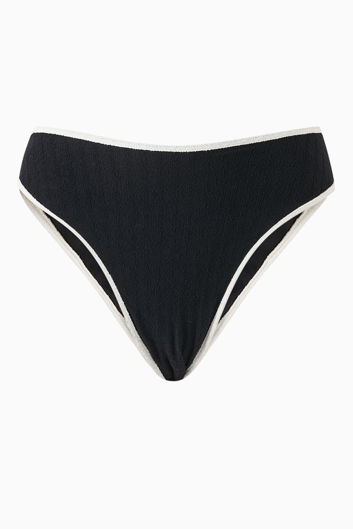 

Paula Bikini Briefs in Terrycloth, Black