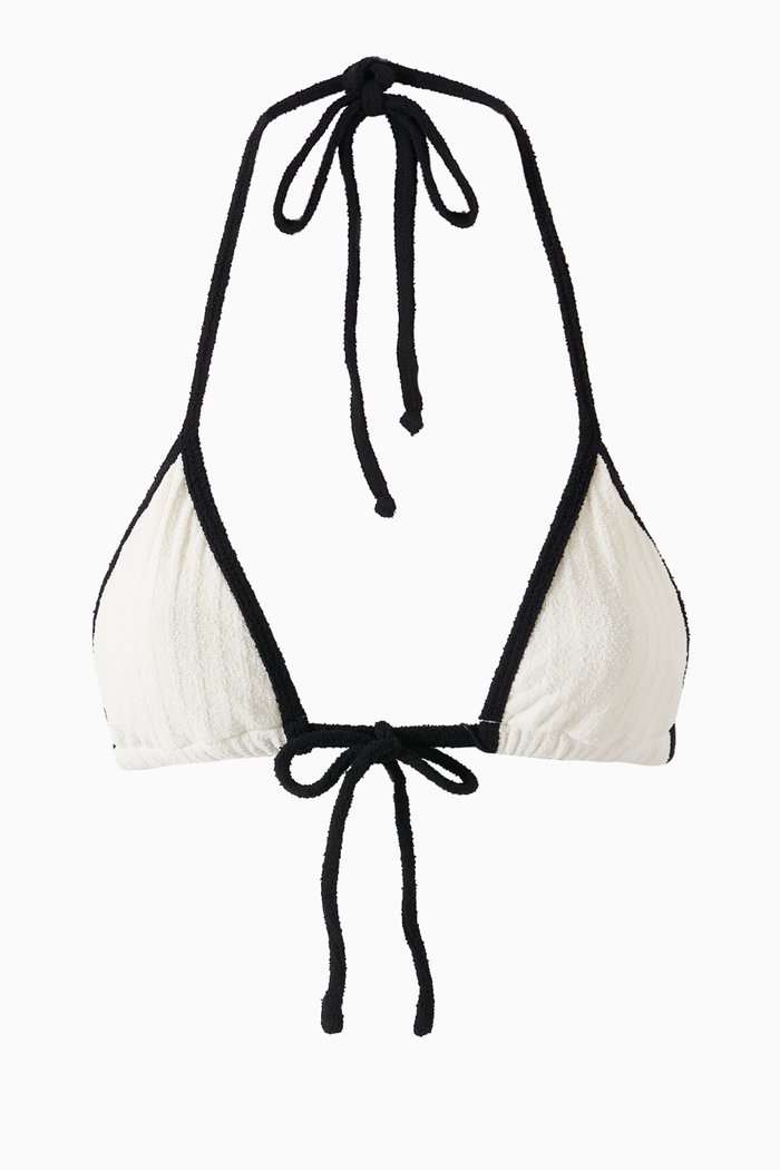 

Emma Bikini Top in Terrycloth, Neutral