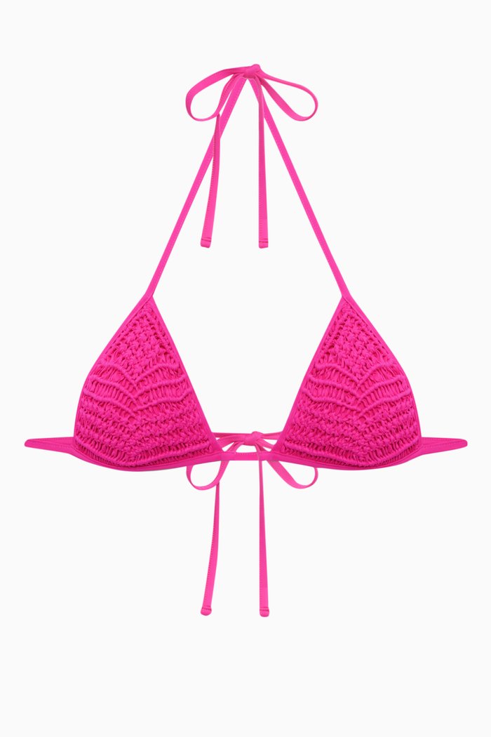 

Naia Triangle Halter Bikini Top, Pink