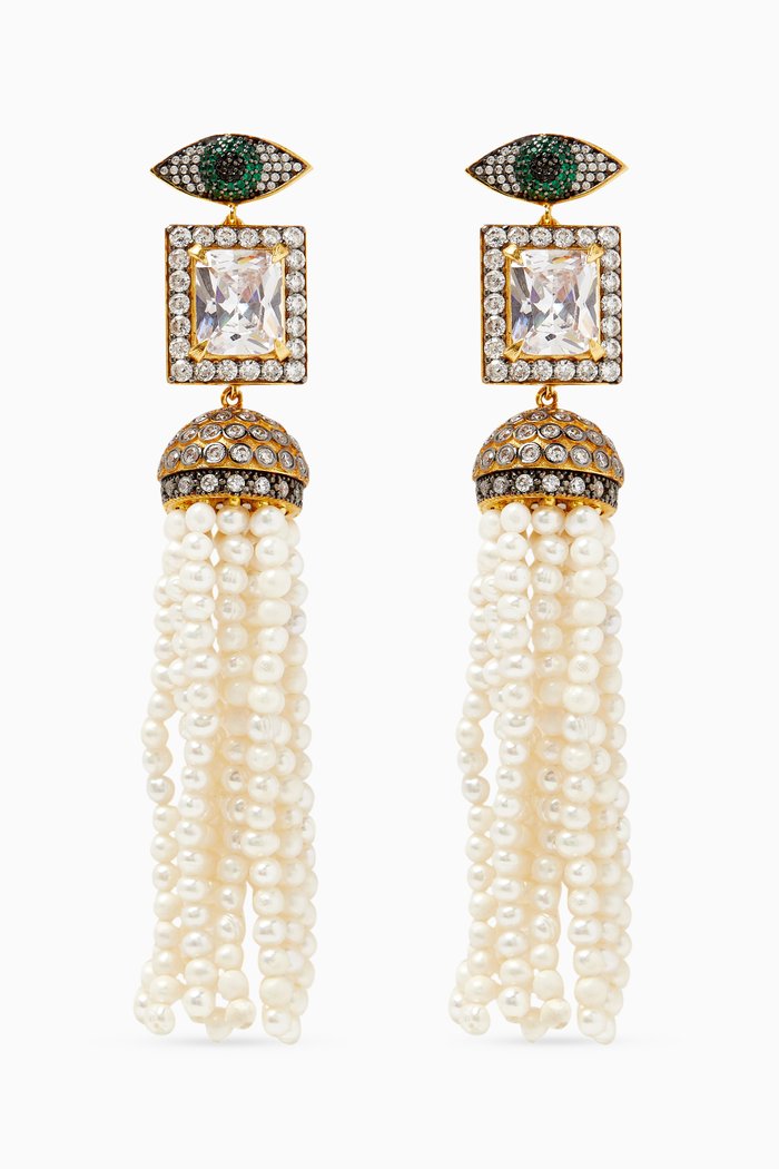 

Magritte Earrings in 24kt Gold-plated Bronze, Yellow