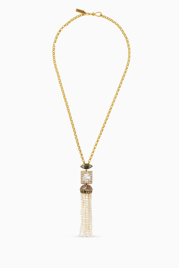 

Magritte Necklace in 24kt Gold-plated Bronze, Yellow