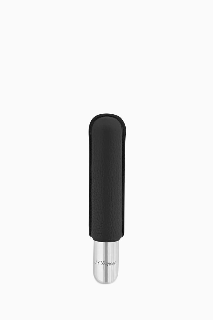 

Single Cigar Case in Leather, Black