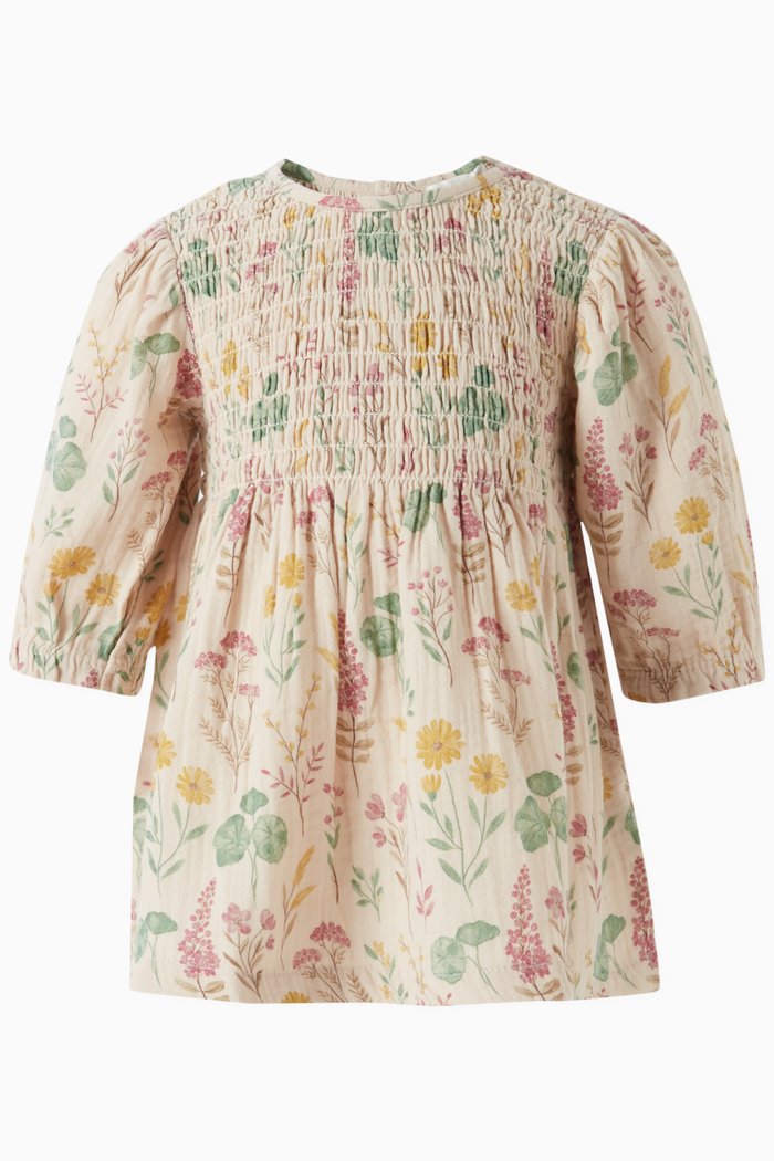 

Lily Pad Dress & Bloomers in Organic Cotton, Multicolour