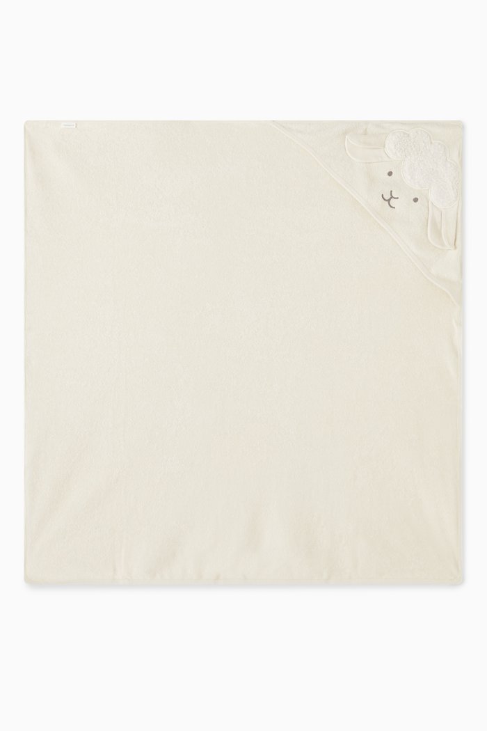 

Lamb Hooded Towel in Organic Cotton, Neutral