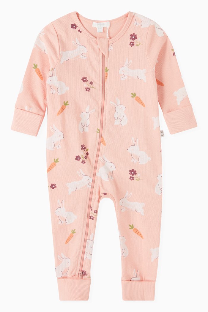 

Bunny Pyjama in Organic Cotton, Pink
