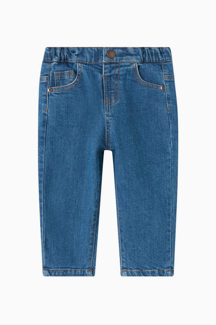 Straight-fit Jeans in Denim, Blue