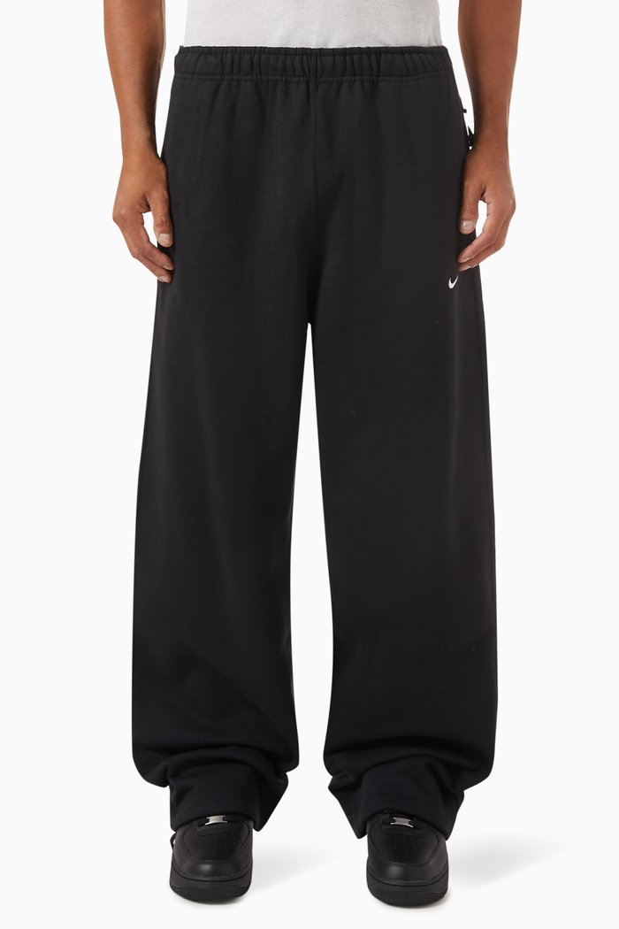 Solo Swoosh Joggers in Cotton-fleece, Black