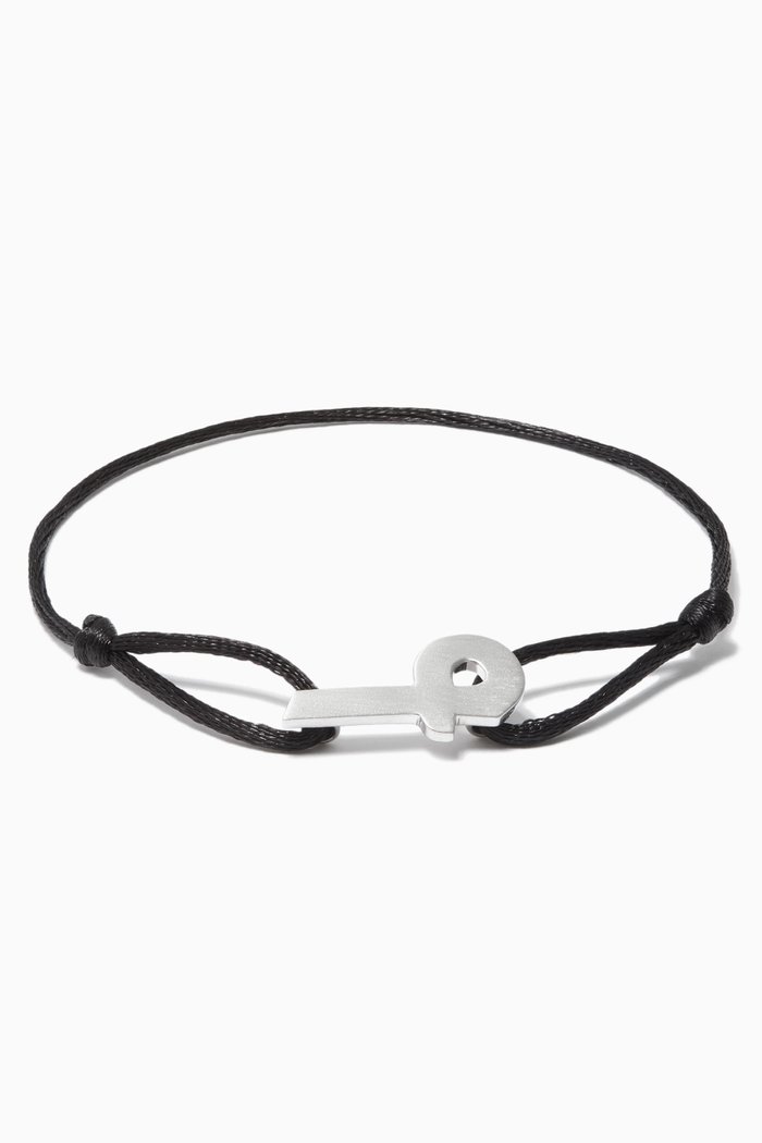 

Arabic Letter 'Meem' Bracelet in Sterling Silver