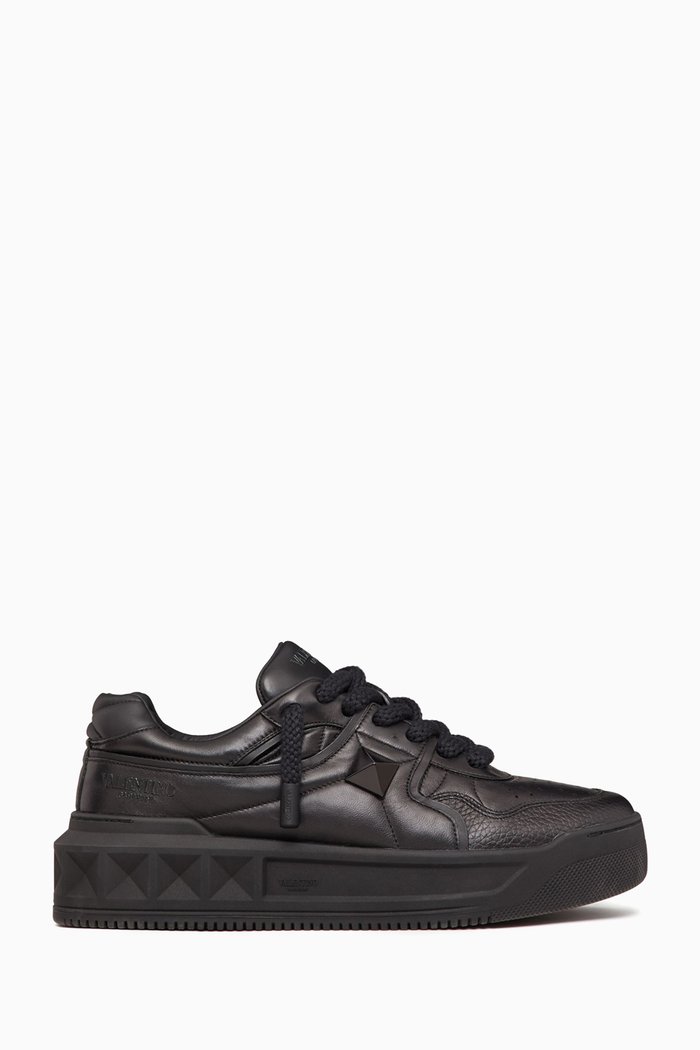 

Valentino Garavani XL Rockstud Sneakers in Leather, Black