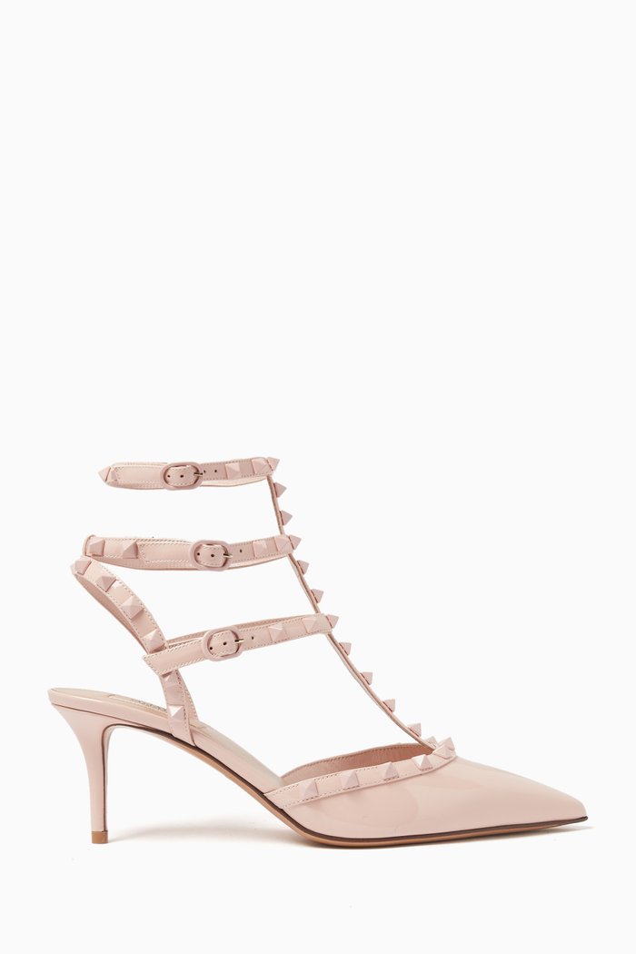 

Valentino Garavani Rockstud 65 Pumps in Patent Leather, Pink
